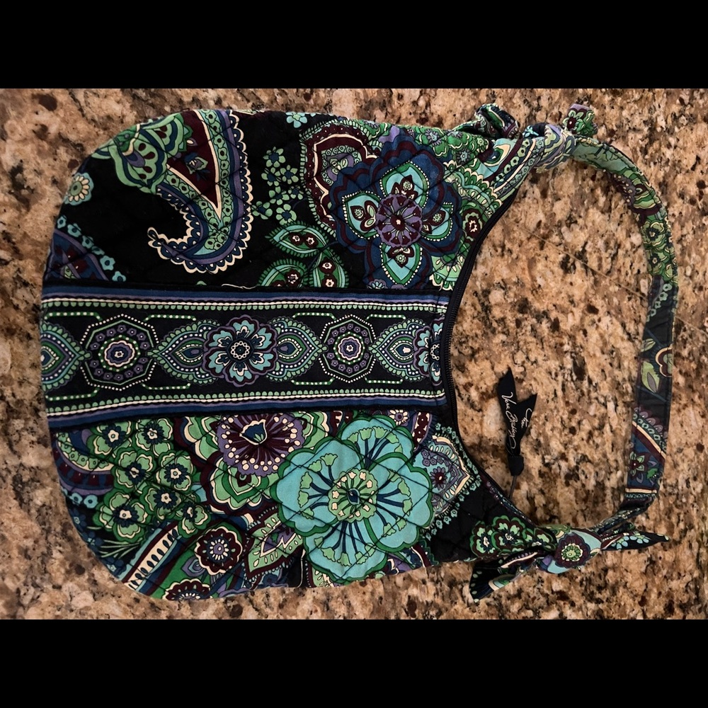 Vera Bradley Olivia Hobo Purse In Blue Rhapsody